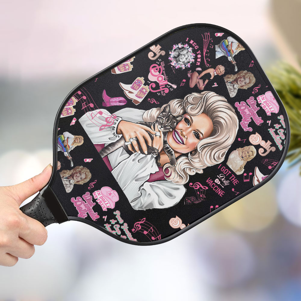 jwdazzle dolly parton personalized pickleball paddle svg5h