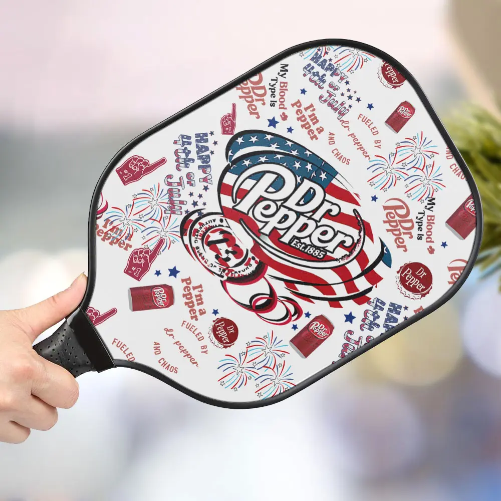 jwdazzle dr pepper personalized pickleball paddle oocsb