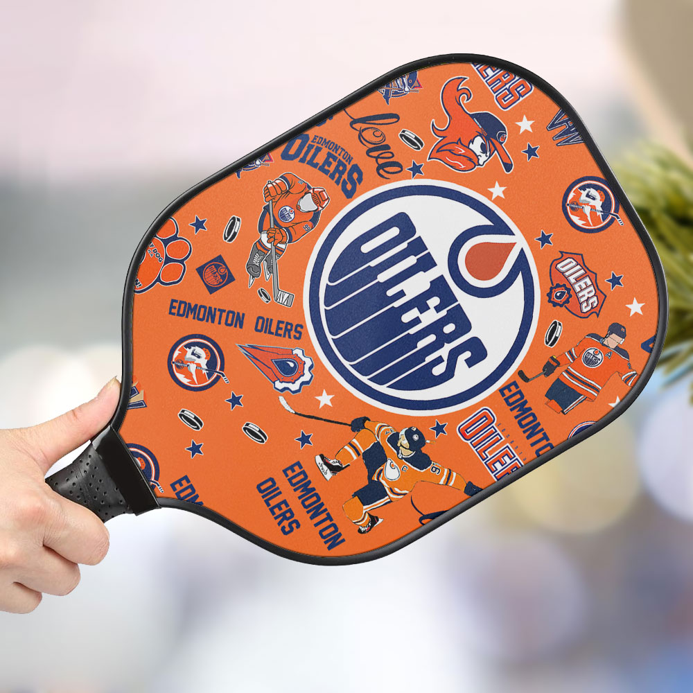 jwdazzle edmonton oilers personalized pickleball paddle e9uab