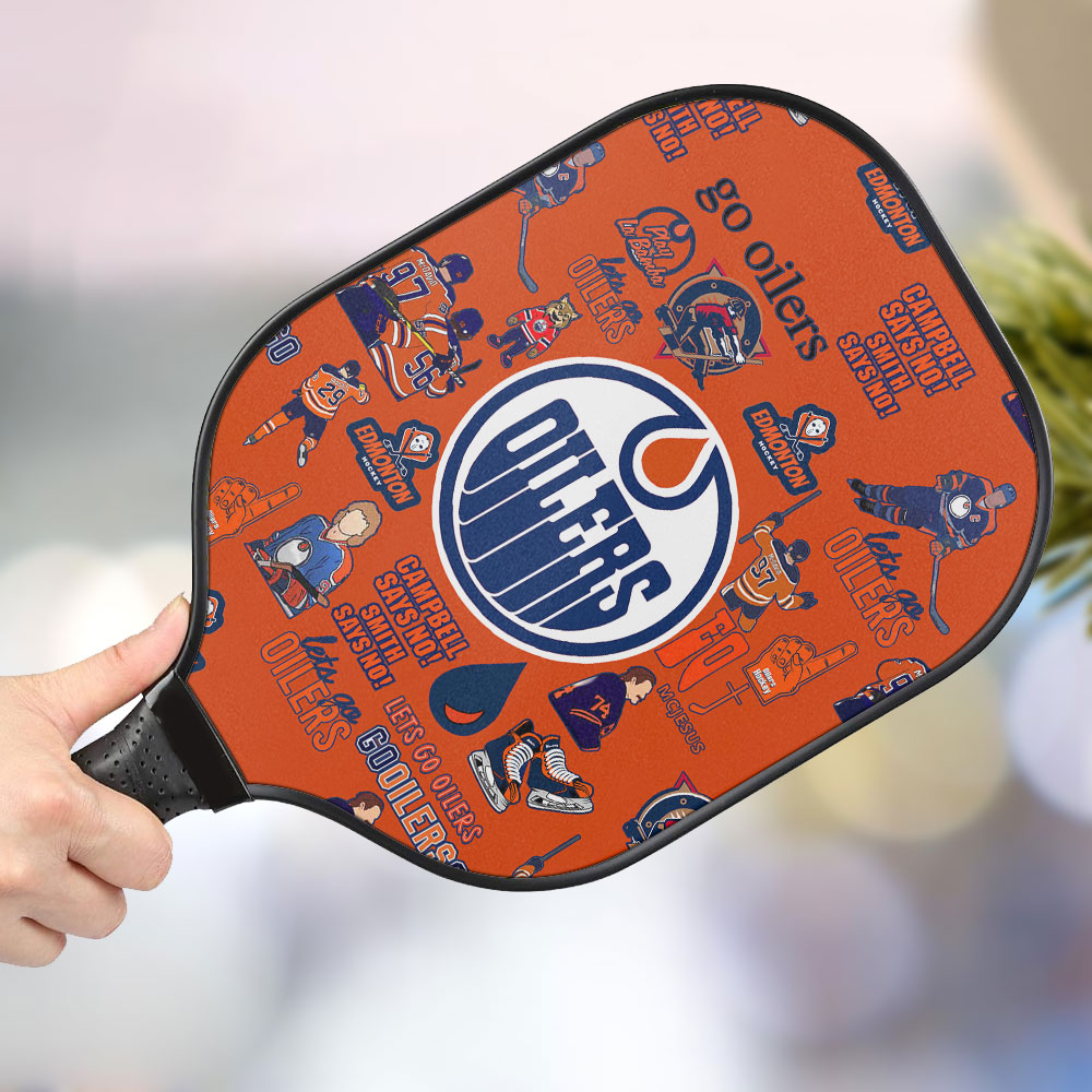 jwdazzle edmonton oilers personalized pickleball paddle yqkas