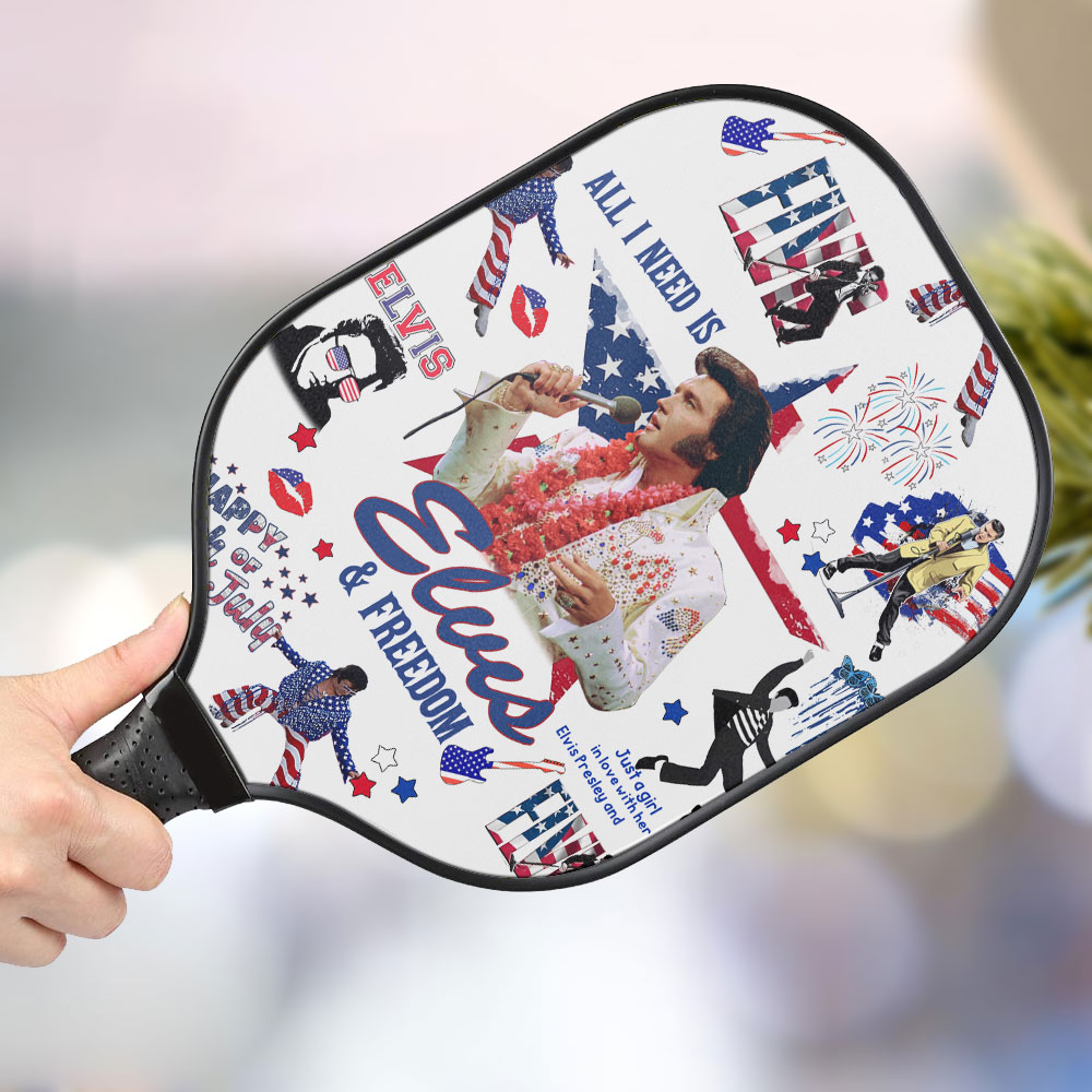jwdazzle elvis presley personalized pickleball paddle tra9k