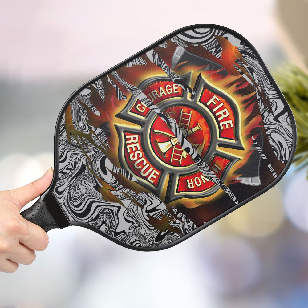 jwdazzle firefighter sign personalized pickleball paddle p9wln
