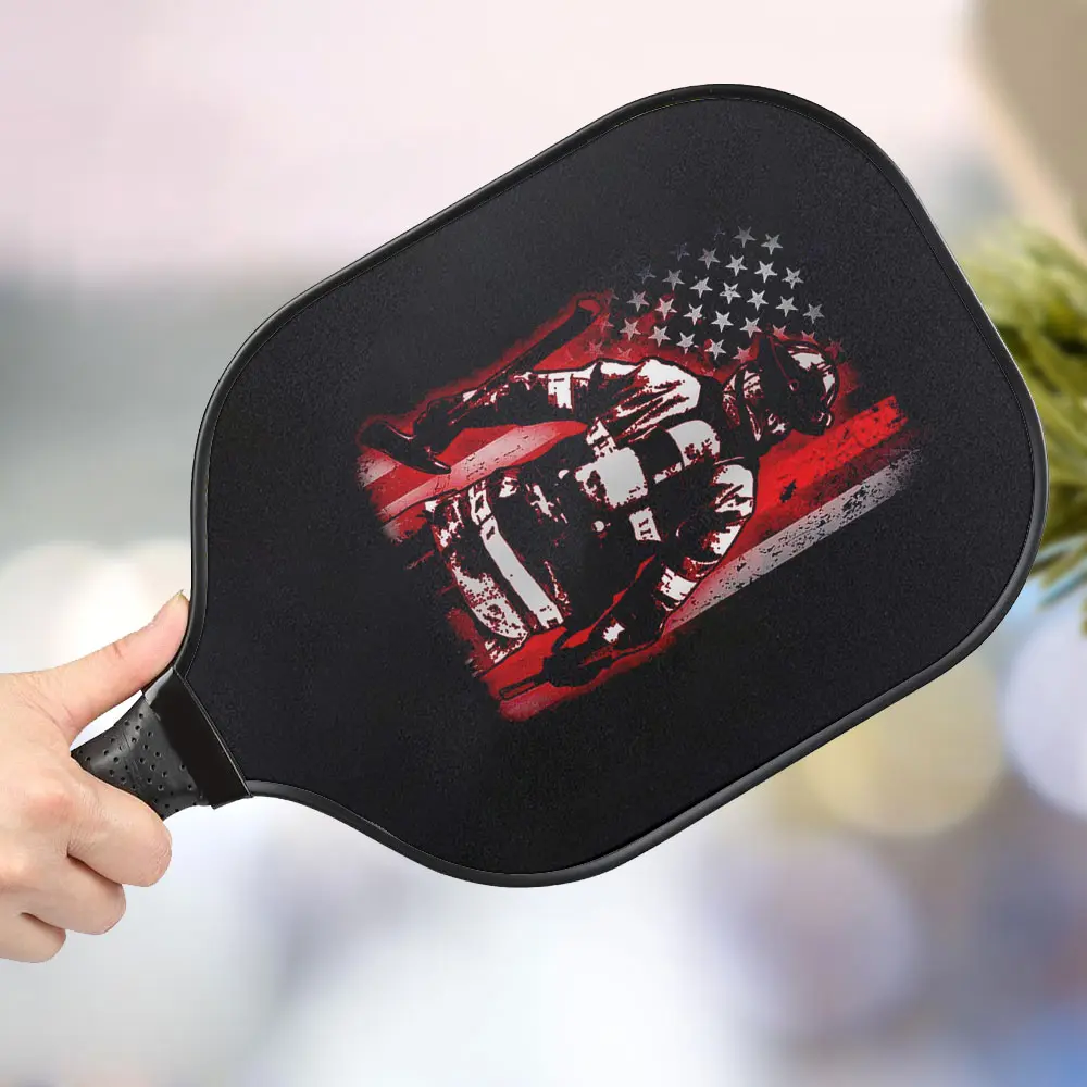 jwdazzle firefighters fireman firefighting fire station personalized pickleball paddle fl4qn