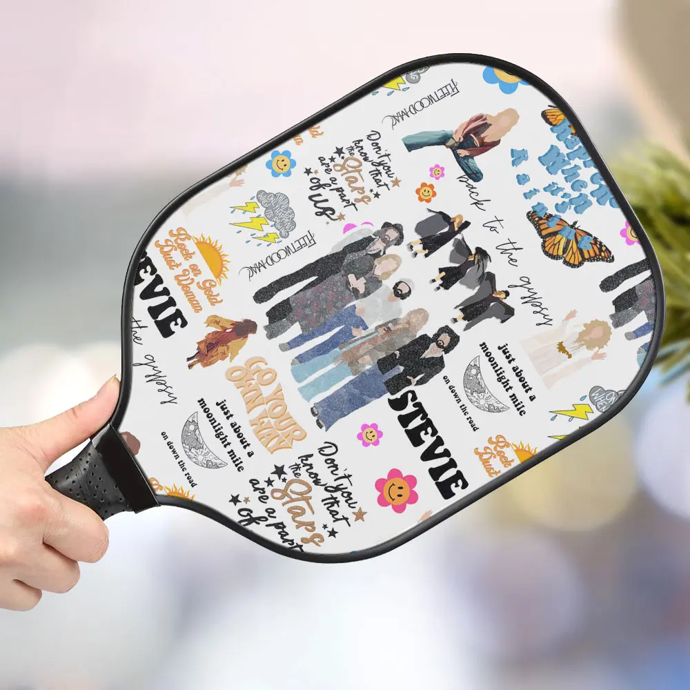 jwdazzle fleetwood mac personalized pickleball paddle evz2c
