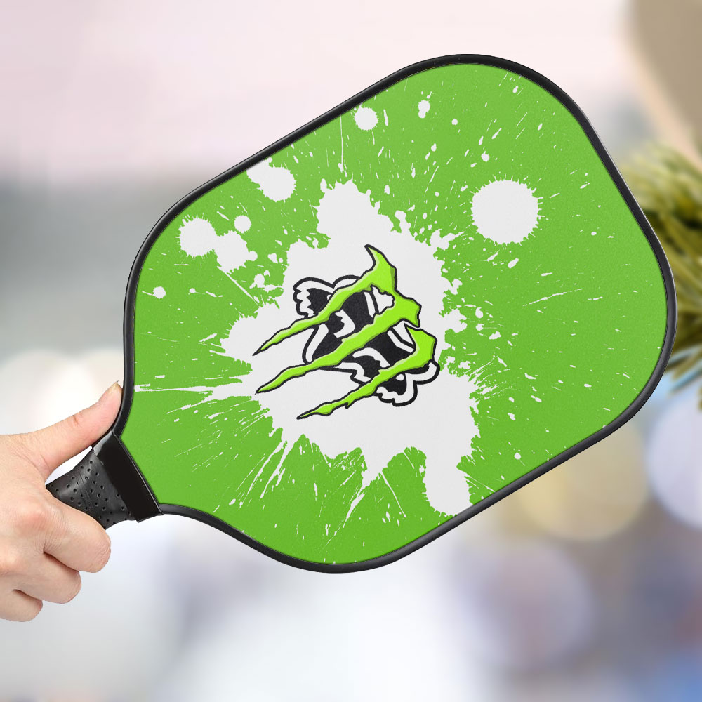 jwdazzle fox racing and monster personalized pickleball paddle vjwz3