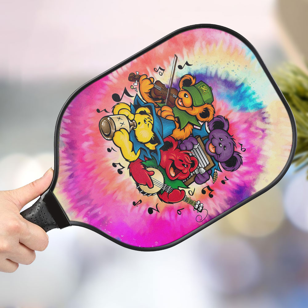 jwdazzle grateful dead bear personalized pickleball paddle pukvk
