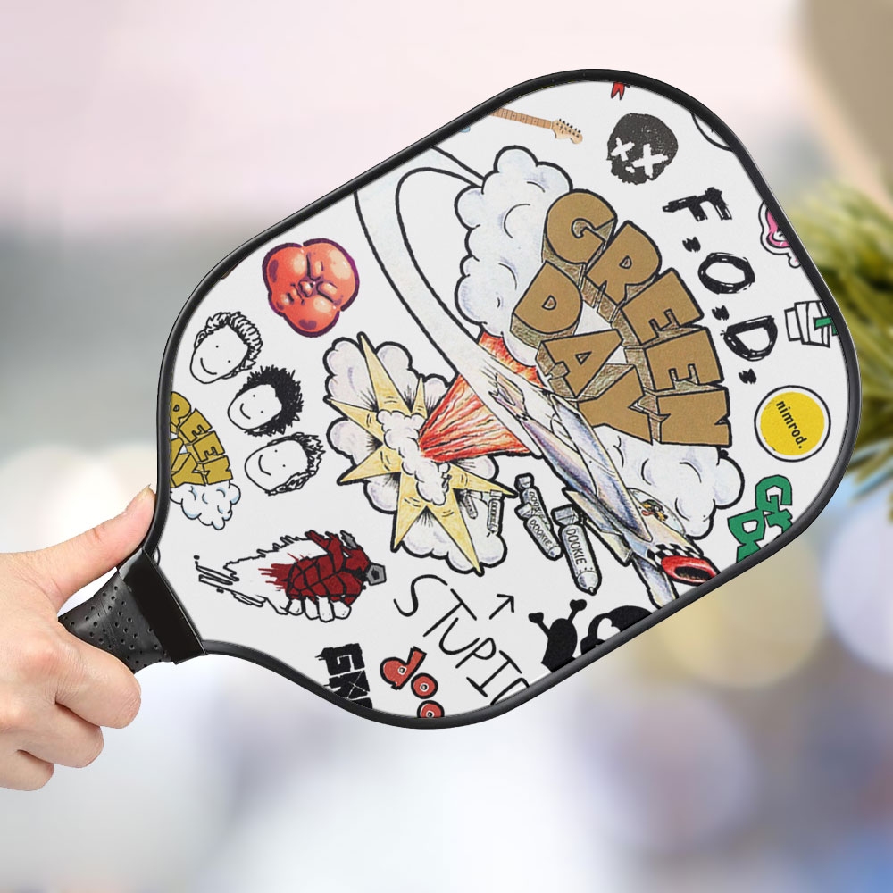 jwdazzle green day personalized pickleball paddle qvmn4