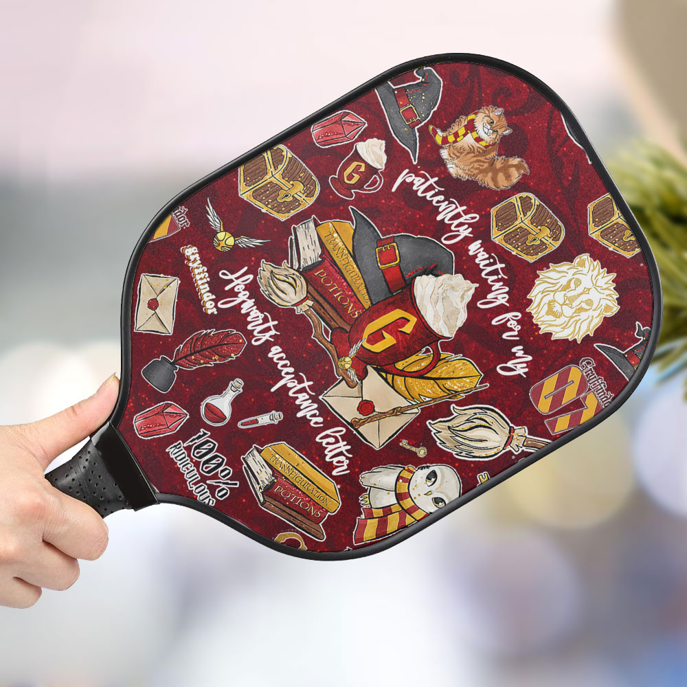 jwdazzle gryffindor personalized pickleball paddle t00uv