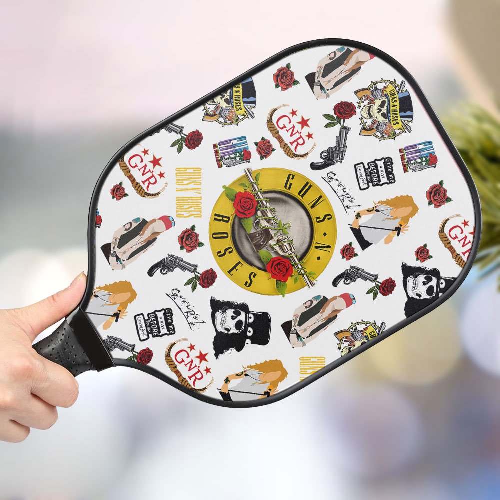 jwdazzle guns n roses personalized pickleball paddle m4zkr