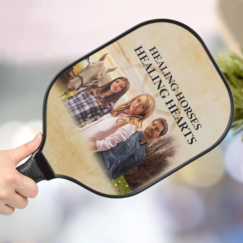 jwdazzle healing horses healing hearts personalized pickleball paddle 4v7xj