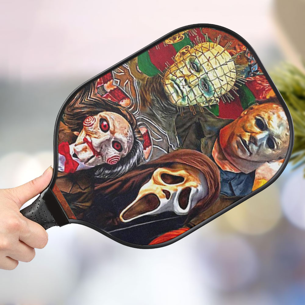 jwdazzle horror characters personalized pickleball paddle ahmgg
