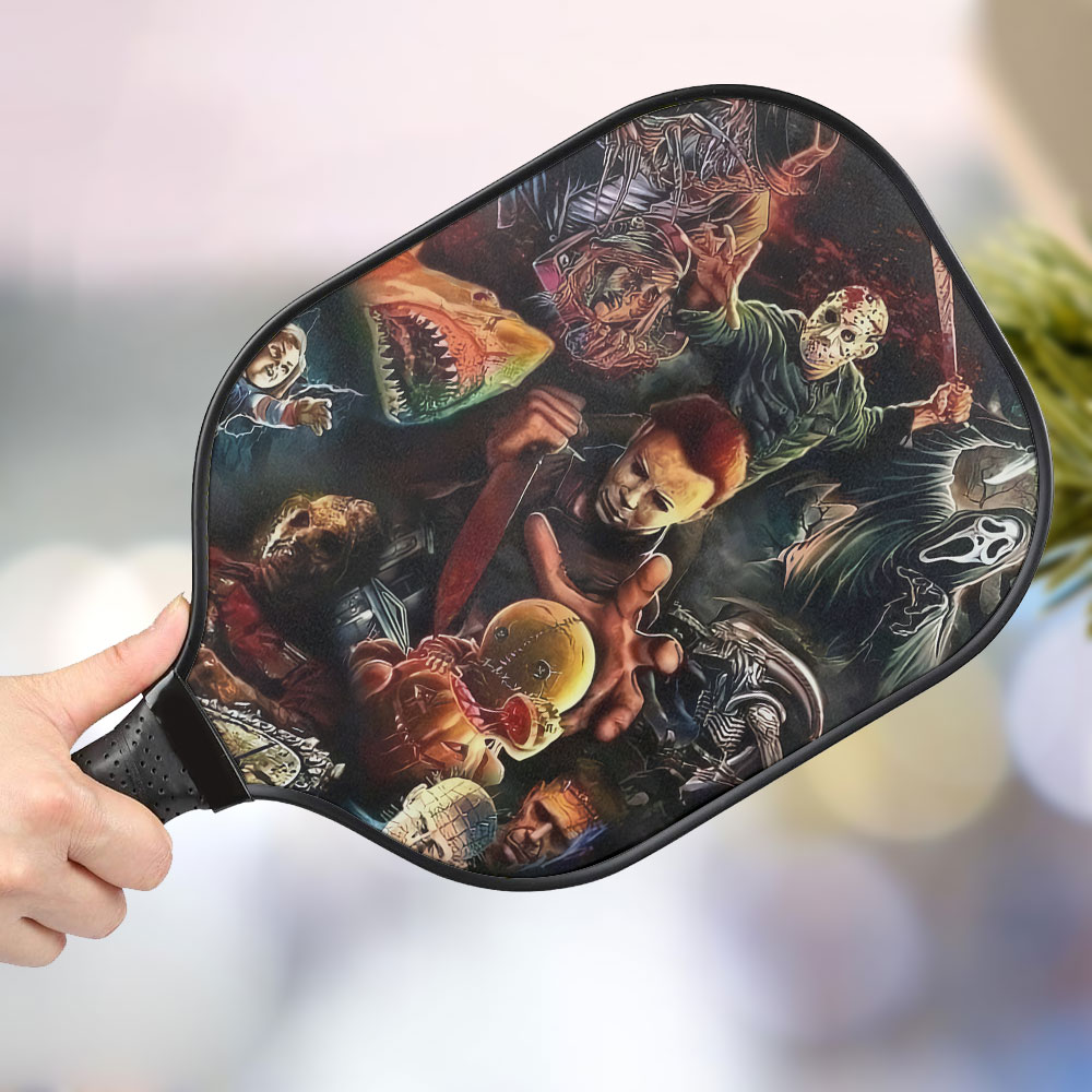 jwdazzle horror characters personalized pickleball paddle ukstc