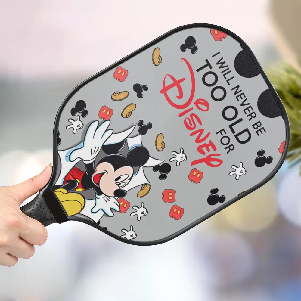 jwdazzle i will never be too old for disney personalized pickleball paddle dfrls