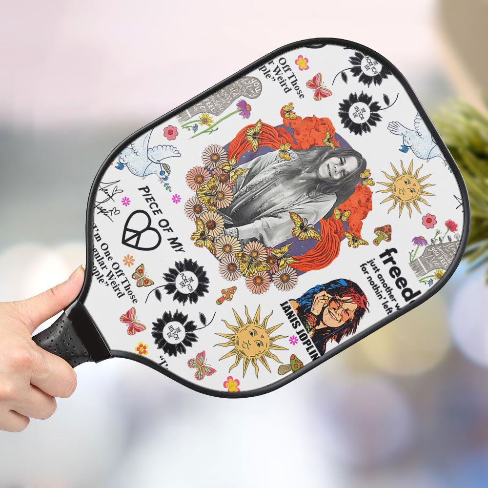 jwdazzle janis joplin personalized pickleball paddle 9m6yg