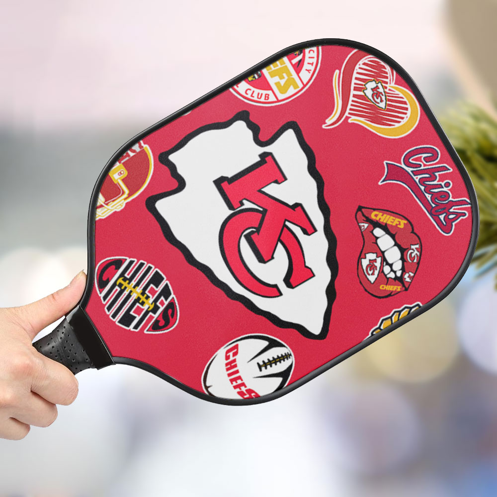 jwdazzle kansas city chiefs personalized pickleball paddle 5uh9n