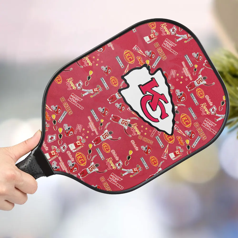 jwdazzle kansas city chiefs personalized pickleball paddle ewqyw