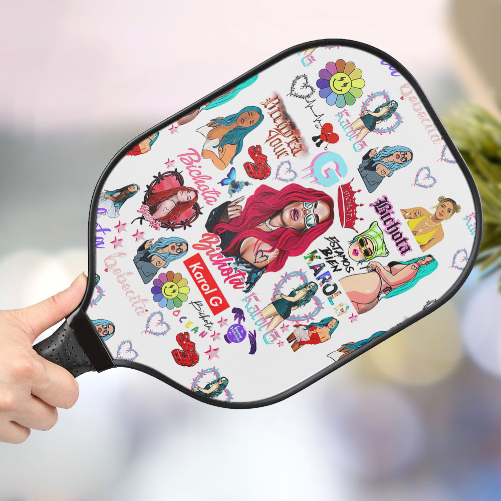 jwdazzle karol g personalized pickleball paddle hyad9