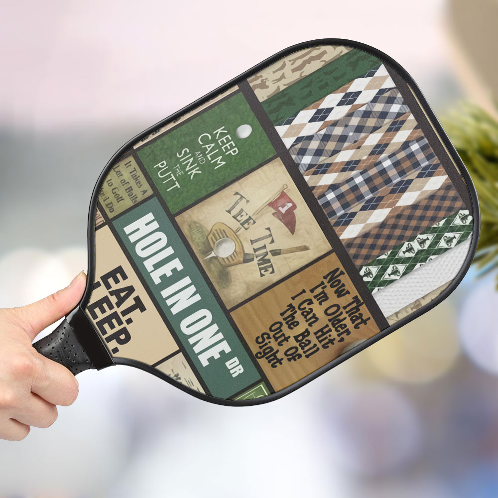 jwdazzle keep calm and sink the put personalized pickleball paddle wmgcj