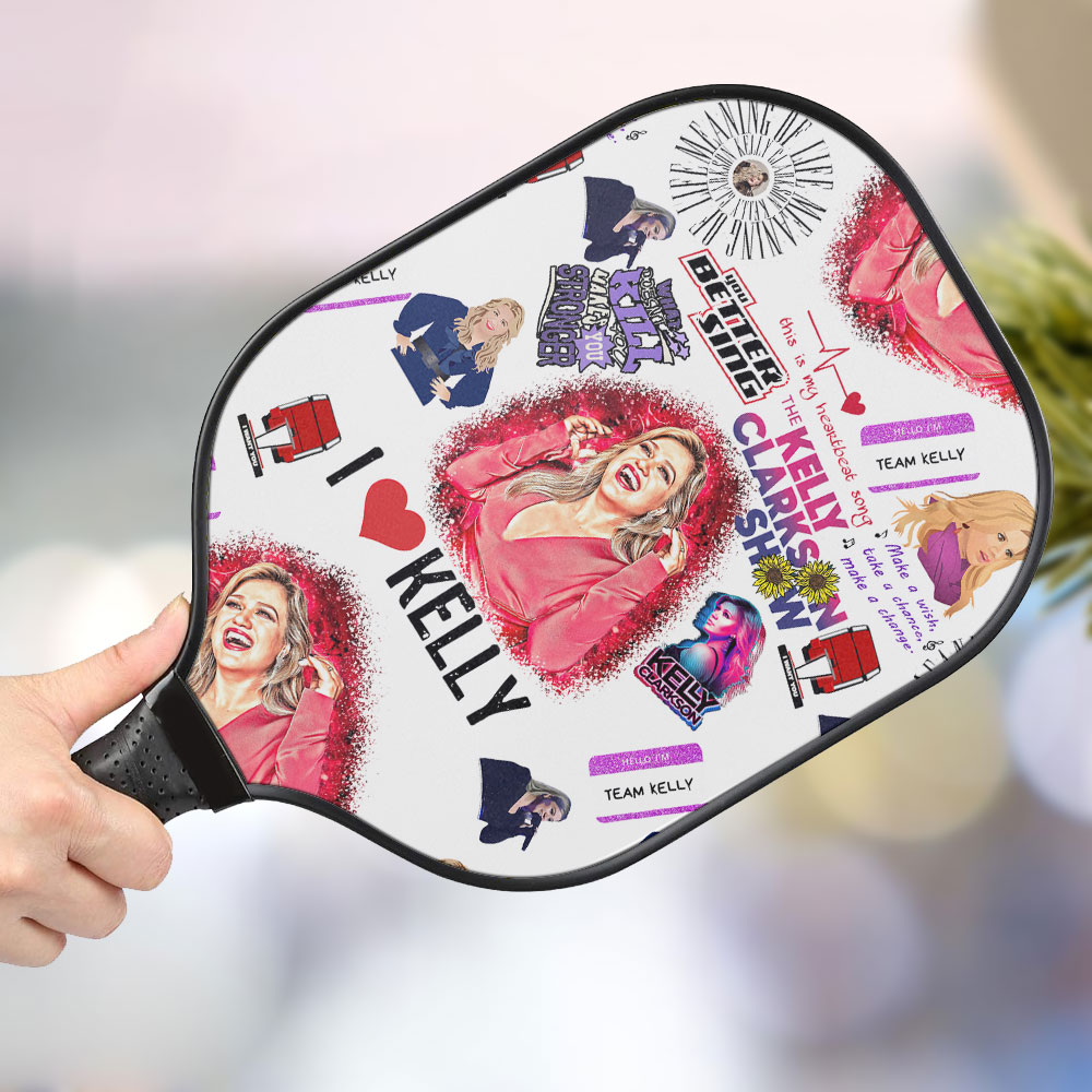 jwdazzle kelly clarkson personalized pickleball paddle y1tqn