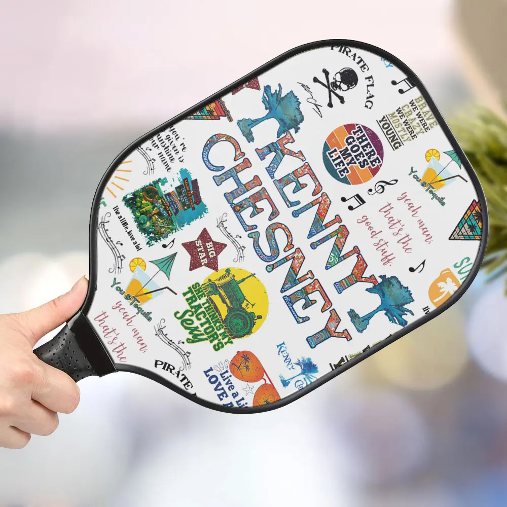 jwdazzle kenny chesney personalized pickleball paddle cdeur