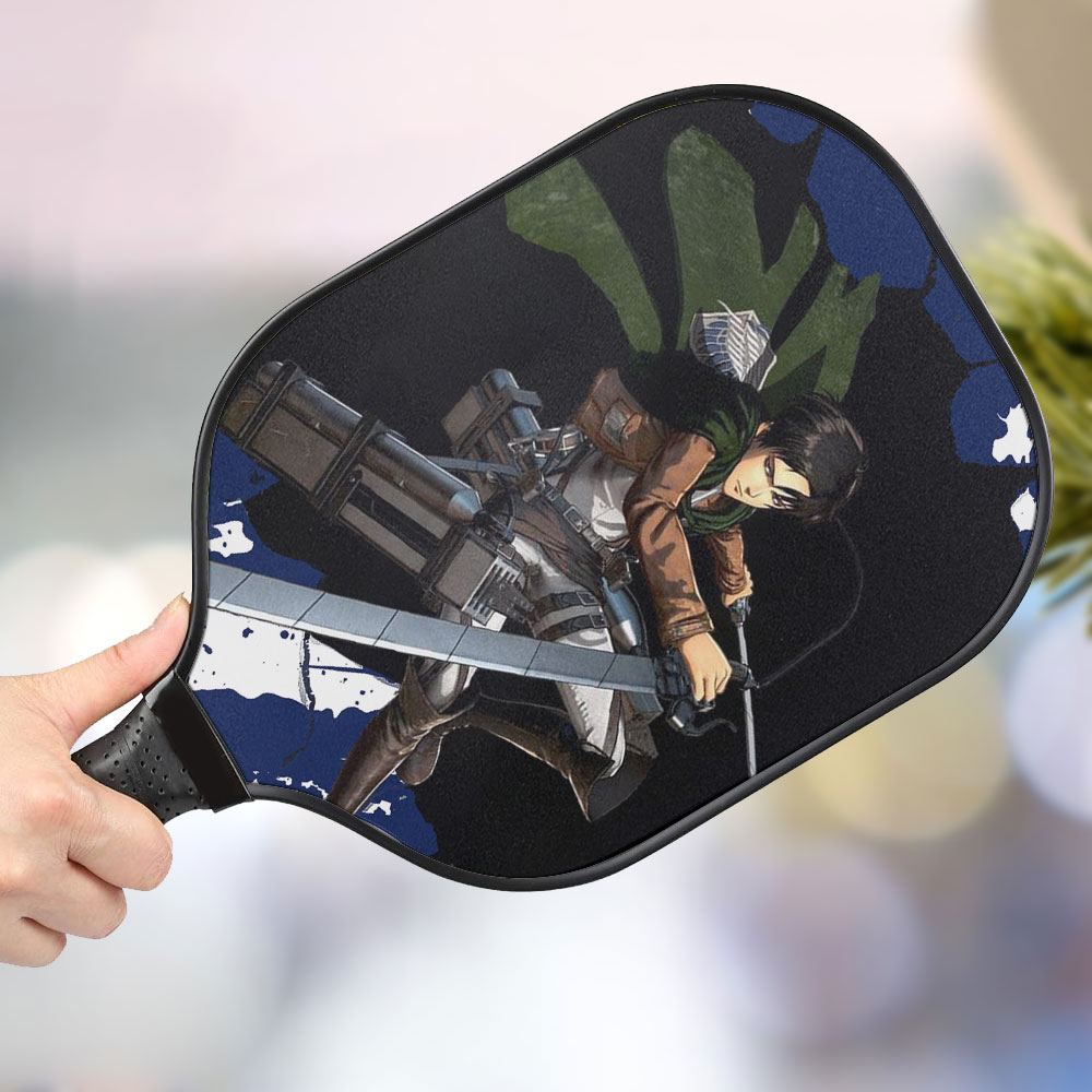 jwdazzle levi ackerman attack on titan personalized pickleball paddle oukbs