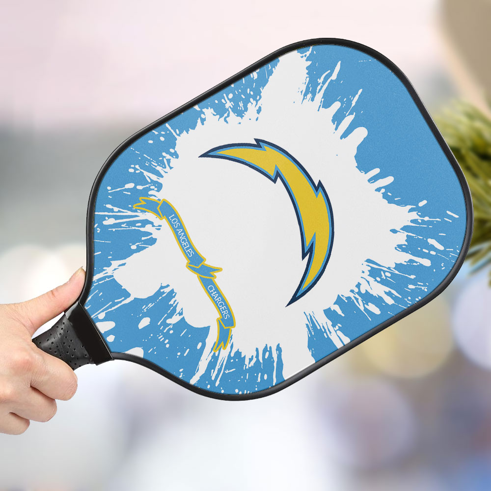 jwdazzle los angeles chargers personalized pickleball paddle aim3v