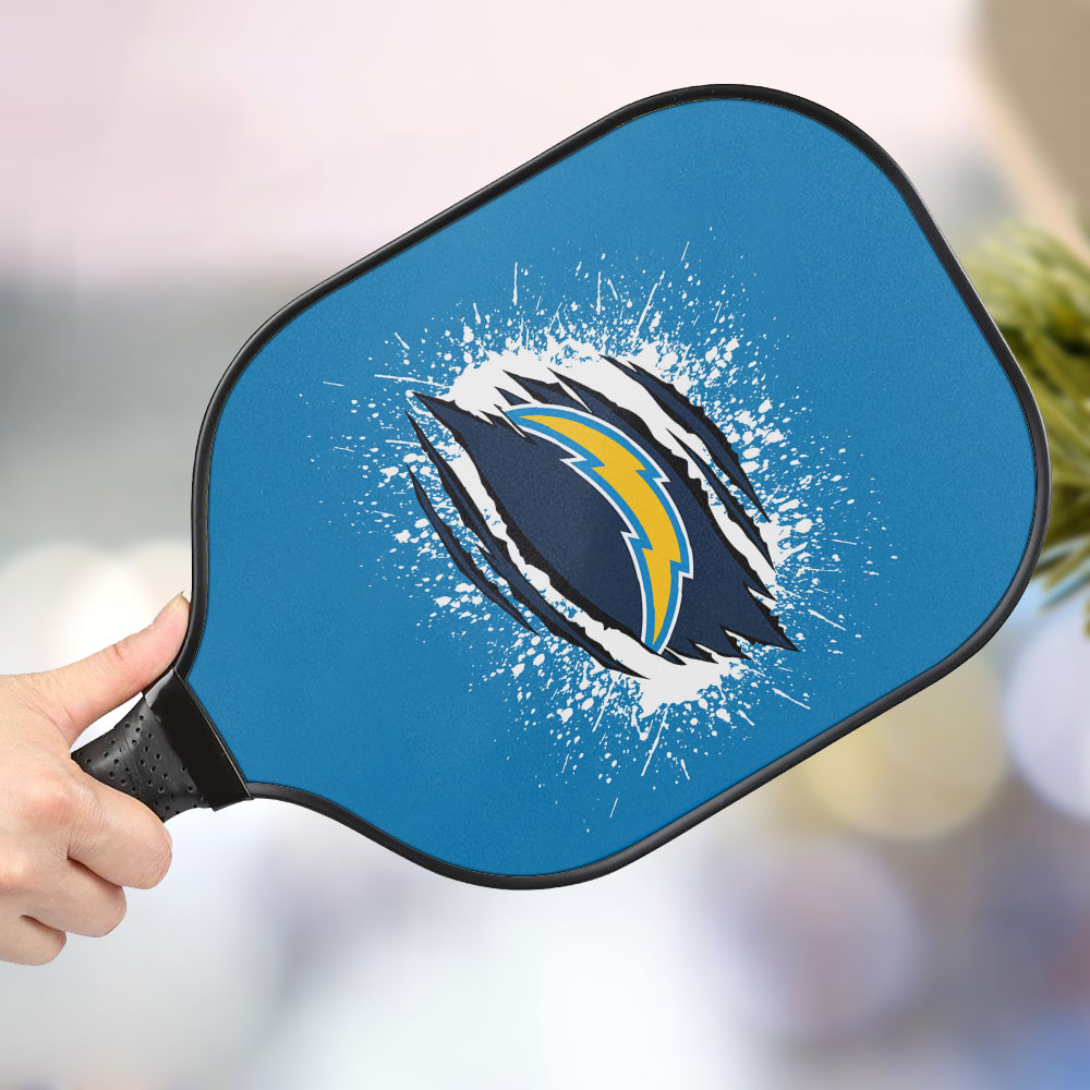 jwdazzle los angeles chargers personalized pickleball paddle wcb3a