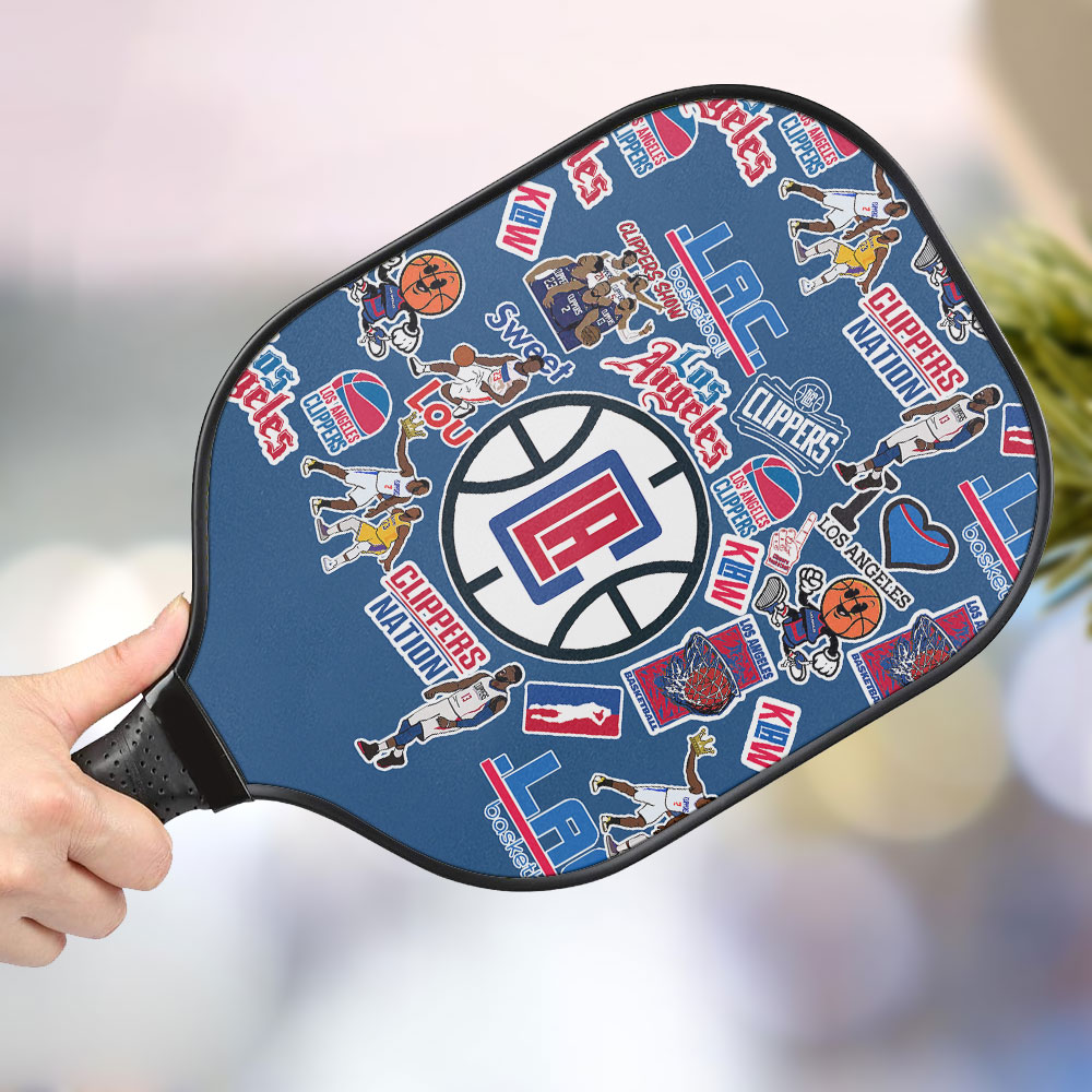jwdazzle los angeles clippers personalized pickleball paddle iopy5
