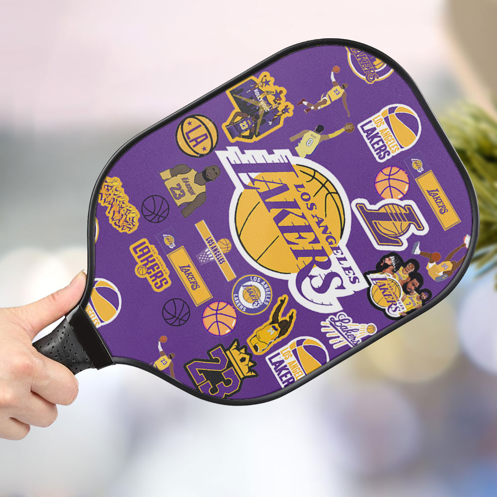 jwdazzle los angeles lakers personalized pickleball paddle 0g8hk