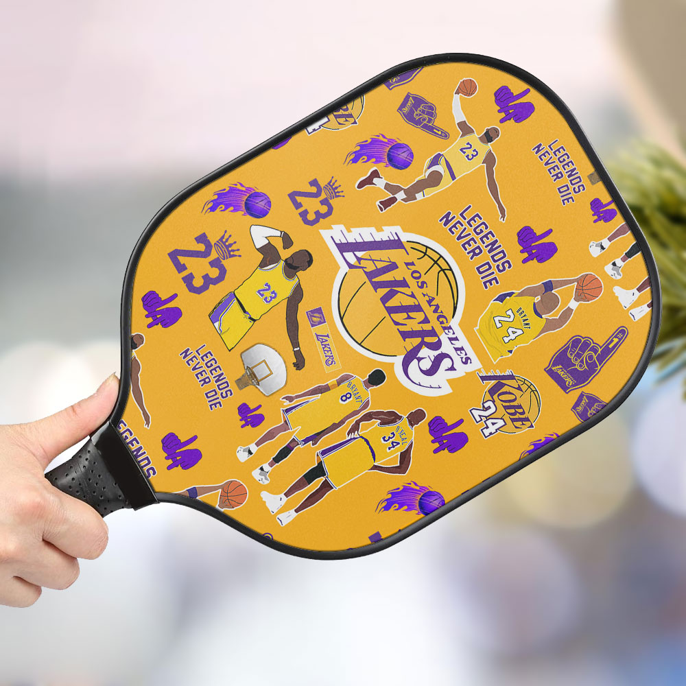 jwdazzle los angeles lakers personalized pickleball paddle m1mfq