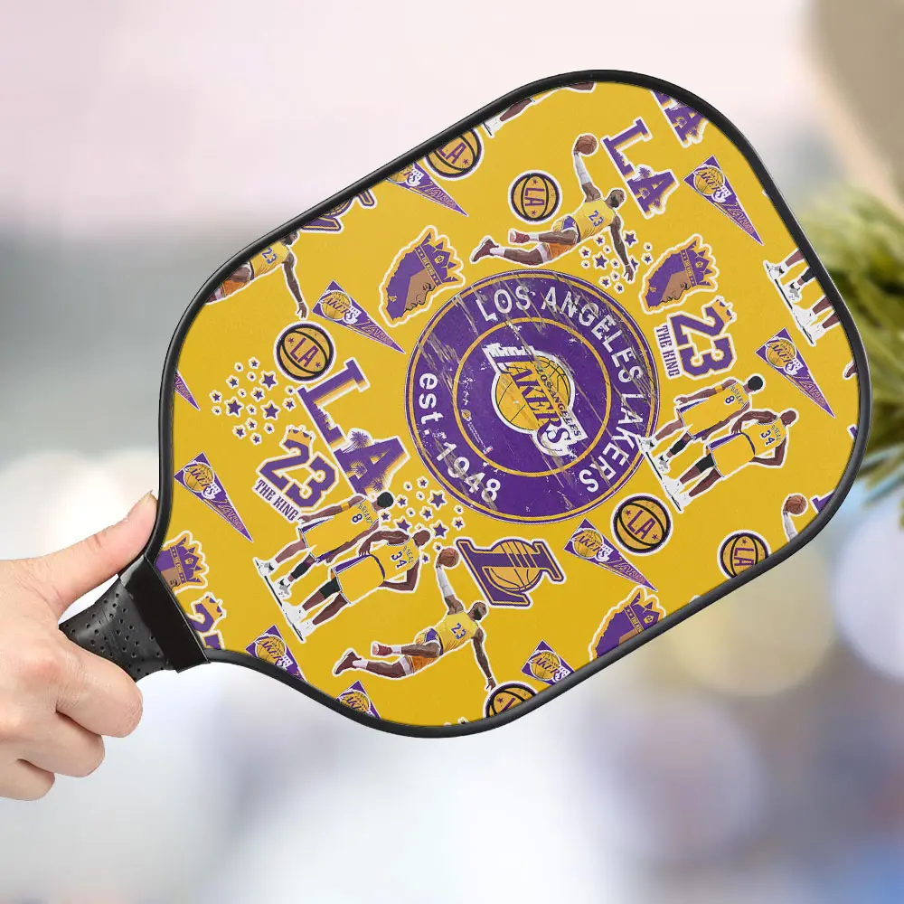 jwdazzle los angles lakers personalized pickleball paddle 8lhz4