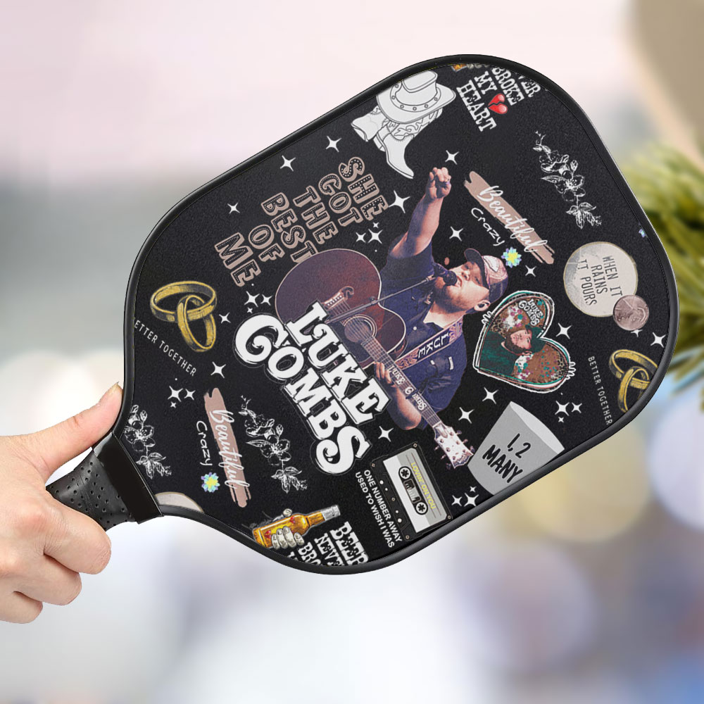 jwdazzle luke combs personalized pickleball paddle sjahz