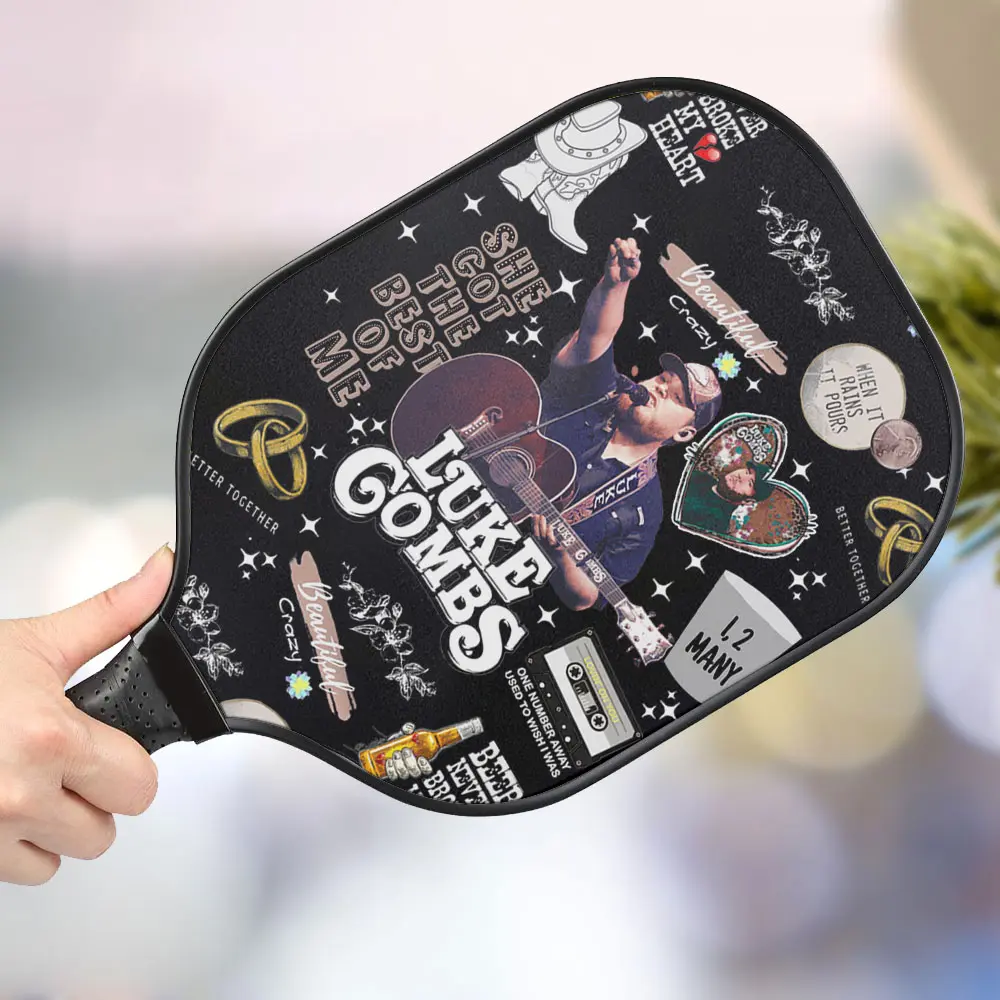 jwdazzle luke combs personalized pickleball paddle sjahz