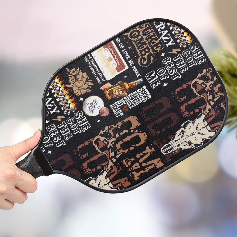 jwdazzle luke combs personalized pickleball paddle tghcg