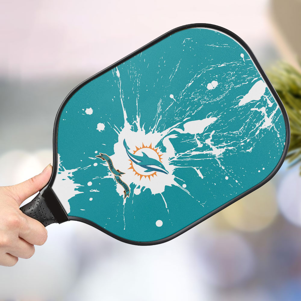 jwdazzle miami dolphins personalized pickleball paddle aiqqe