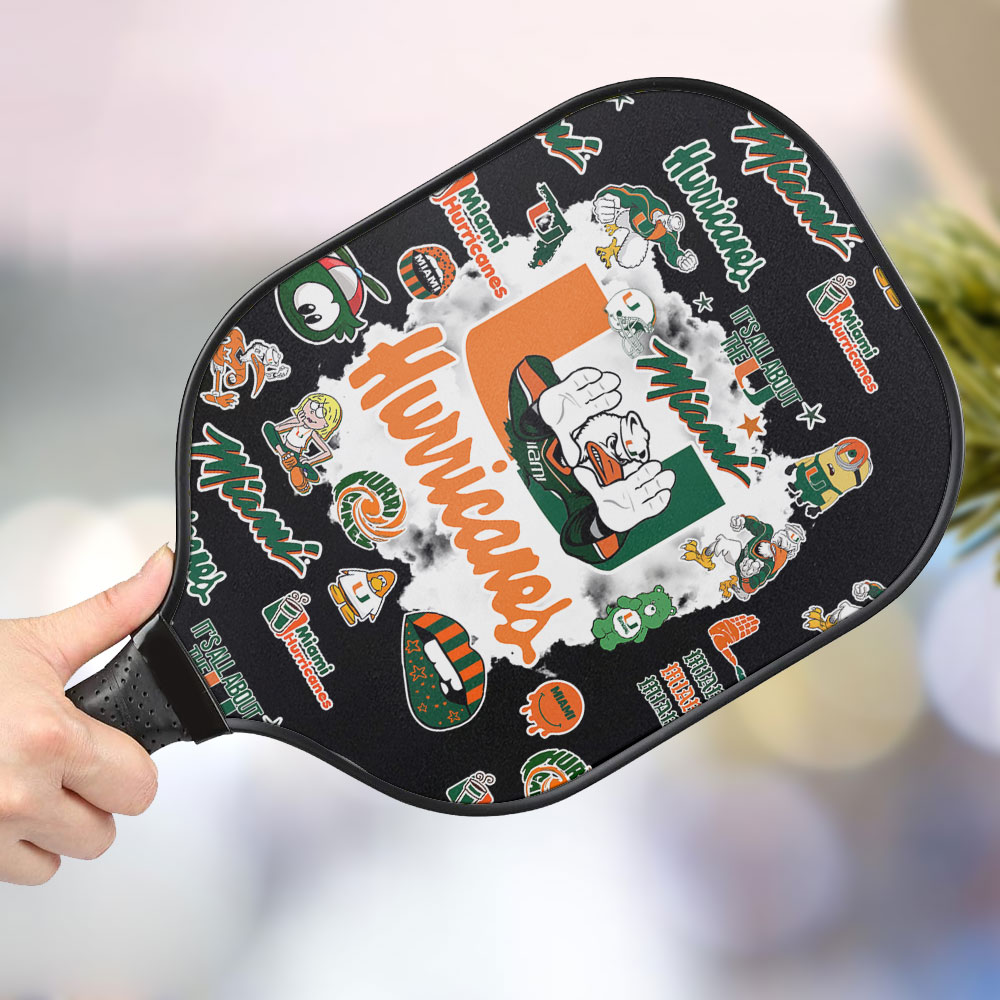jwdazzle miami hurricanes personalized pickleball paddle blyau