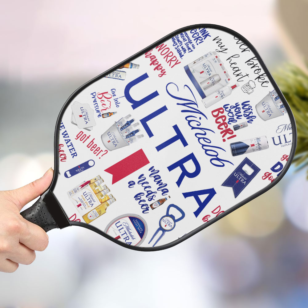 jwdazzle michelob ultra personalized pickleball paddle vaail