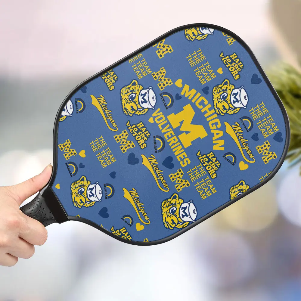 jwdazzle michigan wolverines personalized pickleball paddle iqwg0