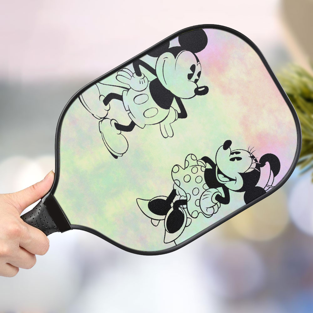 jwdazzle mickey and minnie mouse personalized pickleball paddle dazsp
