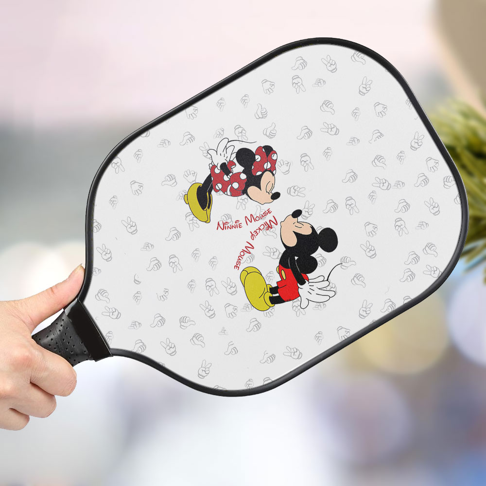 jwdazzle mickey and minnie mouse personalized pickleball paddle ndfda