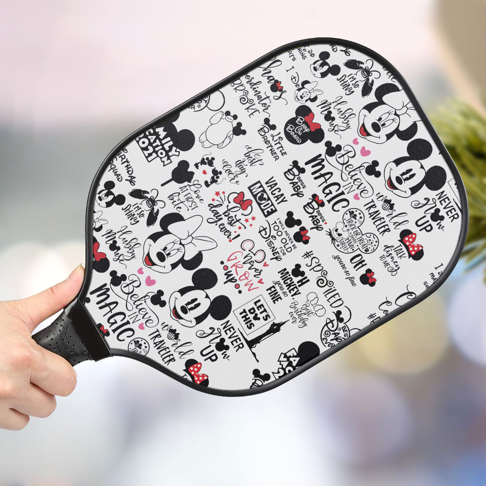 jwdazzle mickey minnie personalized pickleball paddle lqg24