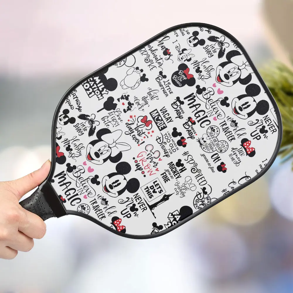 jwdazzle mickey minnie personalized pickleball paddle lqg24