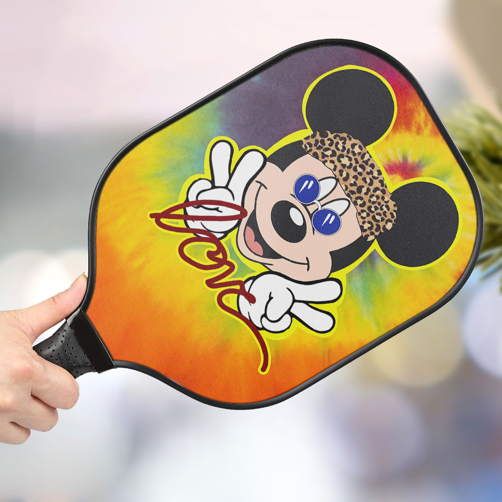 jwdazzle mickey mouse love personalized pickleball paddle 9zuni