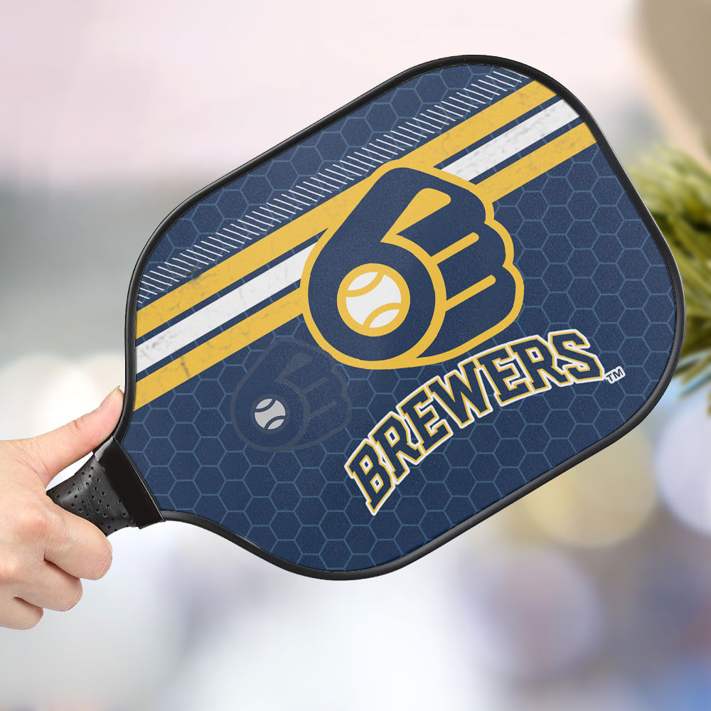 jwdazzle milwaukee brewers personalized pickleball paddle y8aur
