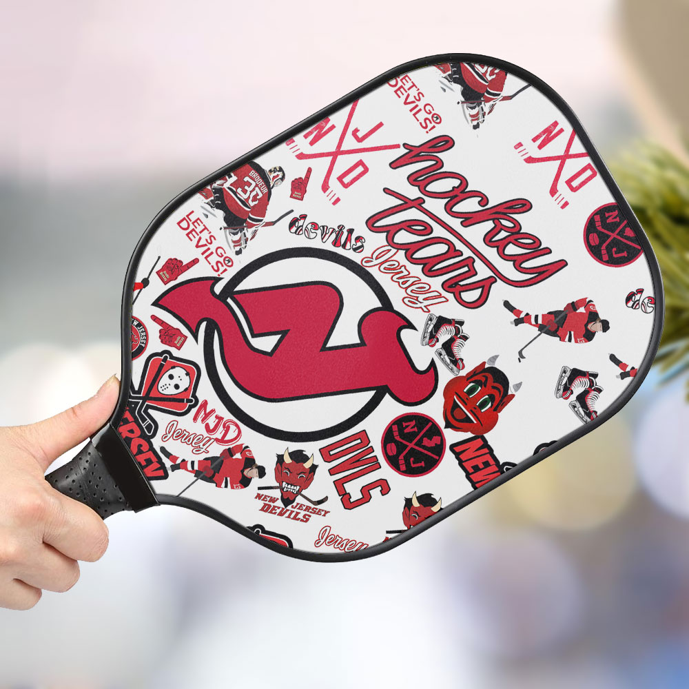 jwdazzle new jersey devils personalized pickleball paddle kqumv