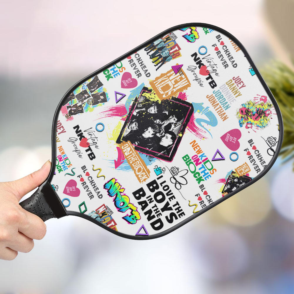 jwdazzle new kids on the block personalized pickleball paddle ijmpf