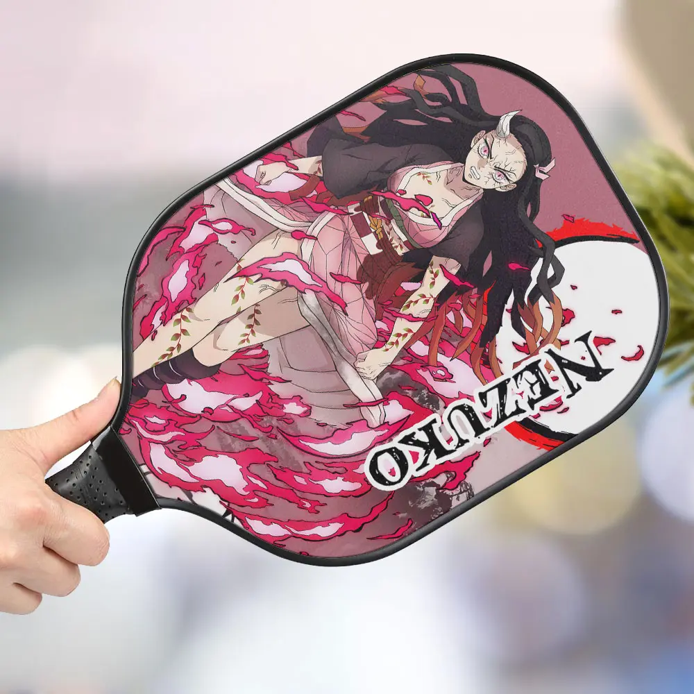 jwdazzle nezuko kibutsuji kimetsu no yaiba personalized pickleball paddle jylyf