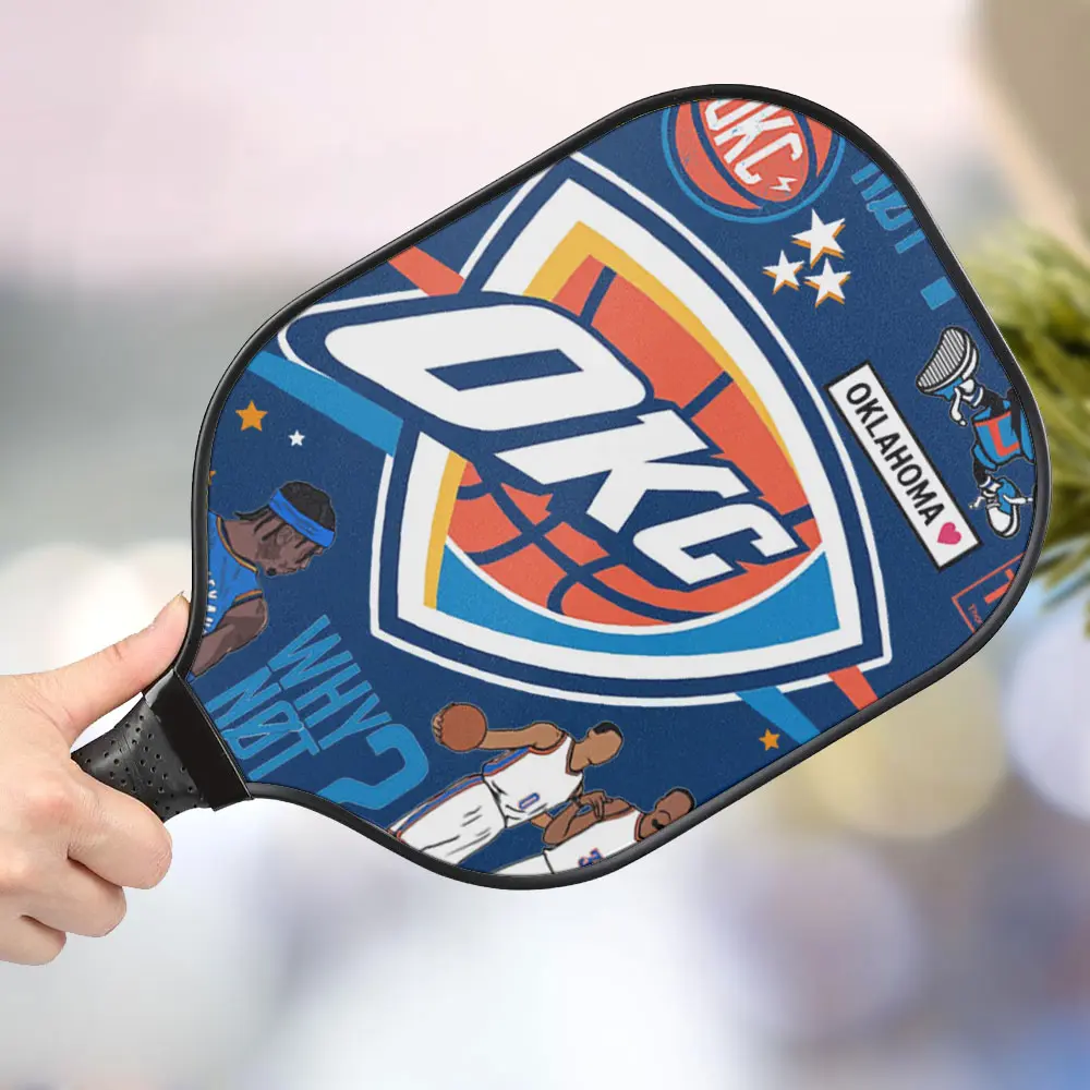 jwdazzle oklahoma city thunder personalized pickleball paddle o4nmy