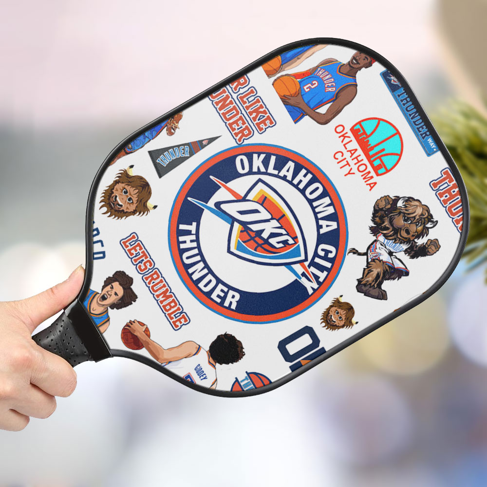 jwdazzle oklahoma city thunder personalized pickleball paddle tdtfz