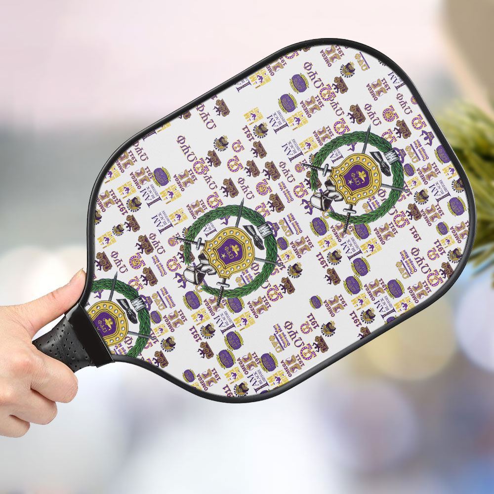 jwdazzle omega psi phi personalized pickleball paddle 91kyv